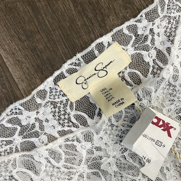 Jessica Simpson White Lace Long Sleeve Dress - Picture 3 of 5